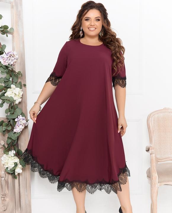 

Платье G&M k-84107 - Размер цвет марсала, Платье G&M k-84107 56-58 Размер цвет марсала
