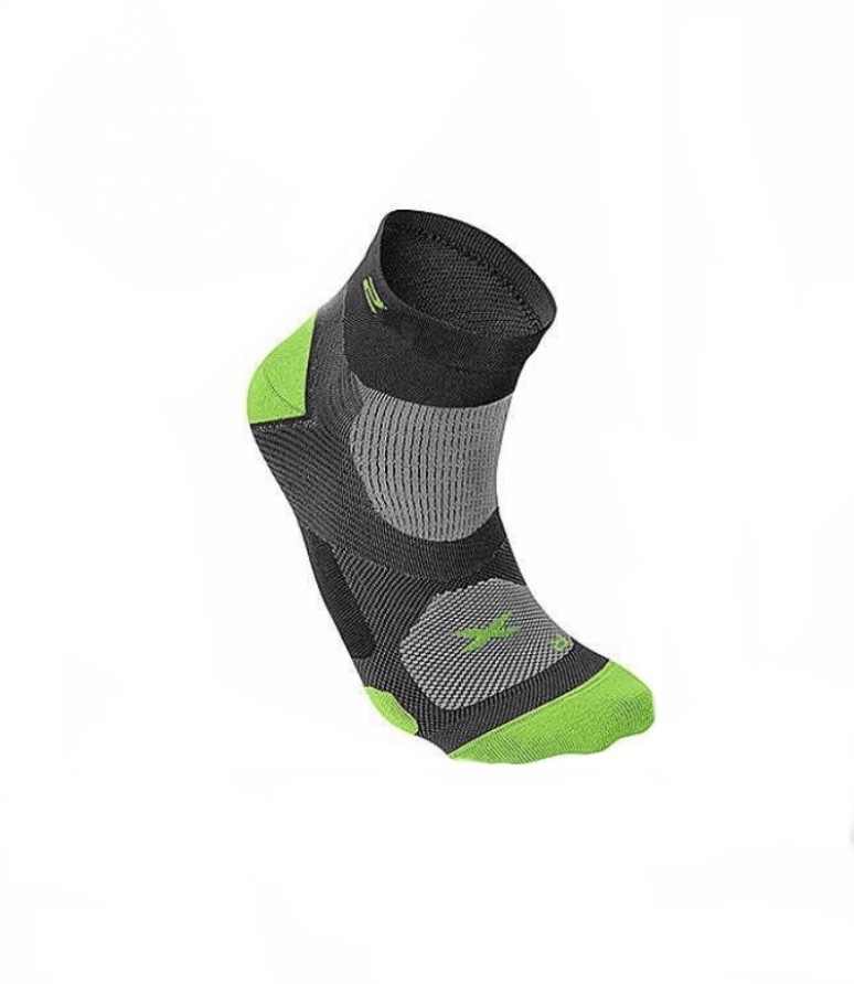 

Компрессионные спортивные носки 2XU Vectr Ultralight Crew  (35-42) черный/зеленый, Компрессионные спортивные носки 2XU Vectr Ultralight Crew S (35-42) черный/зеленый