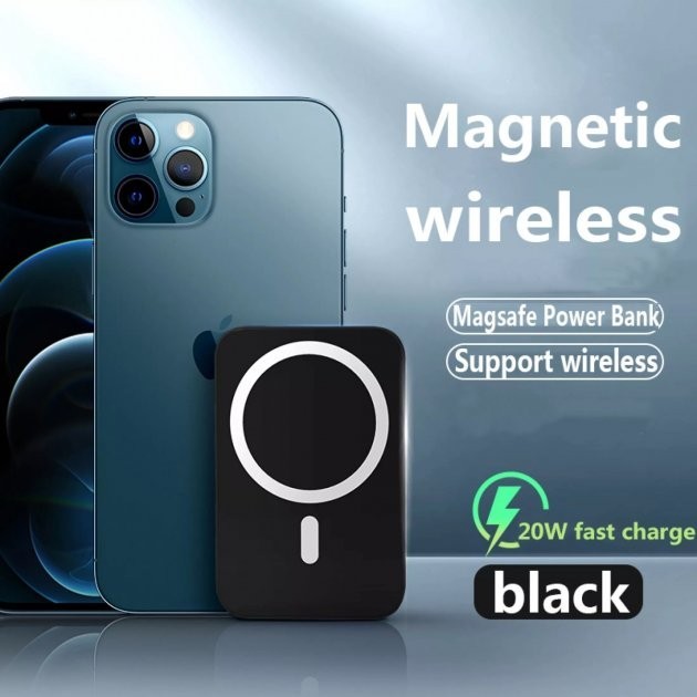 

Павербанк Epik Magnet Magnetic Wireless 5000mAh black