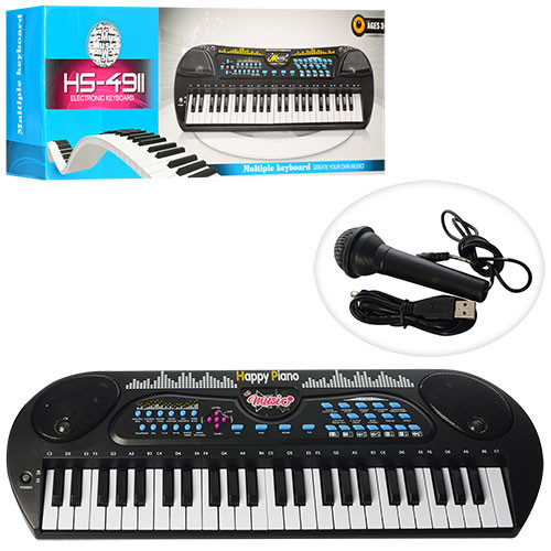 

Синтезатор игрушечный HS4931 49 клавиш, микрофон,USB