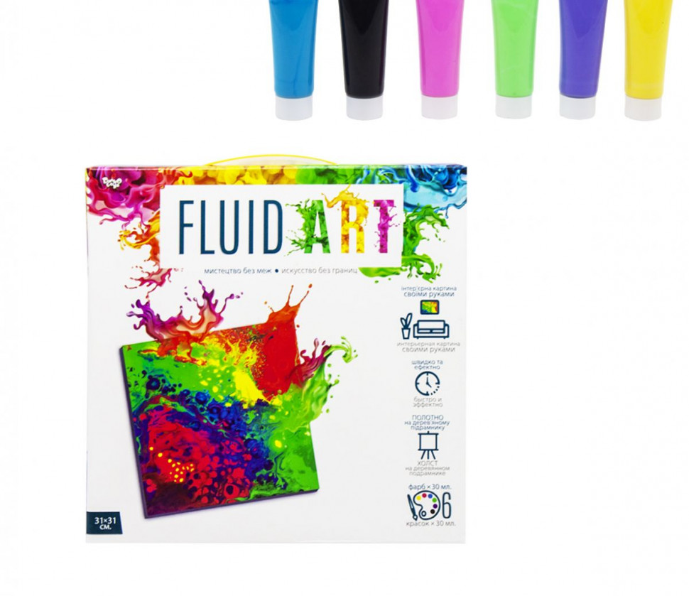 

Набор креативного творчества "Fluid ART" Danko Toys FA-01-01-2-3-4-5 рисование ( FA-01-05)