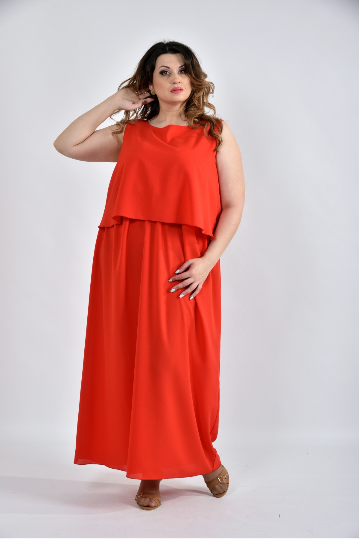 

Длинный сарафан Maximoda ЕGS0532-2  оранжевый, Длинный сарафан Maximoda ЕGS0532-2 72 оранжевый