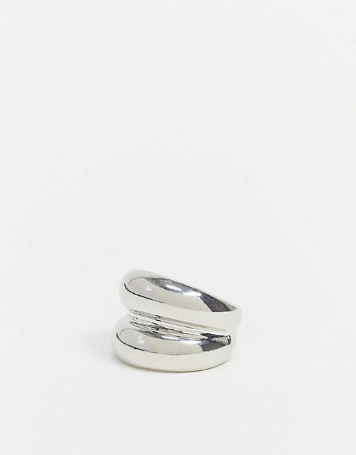 

Кольцо Accessorize L серебристый 5059184695481