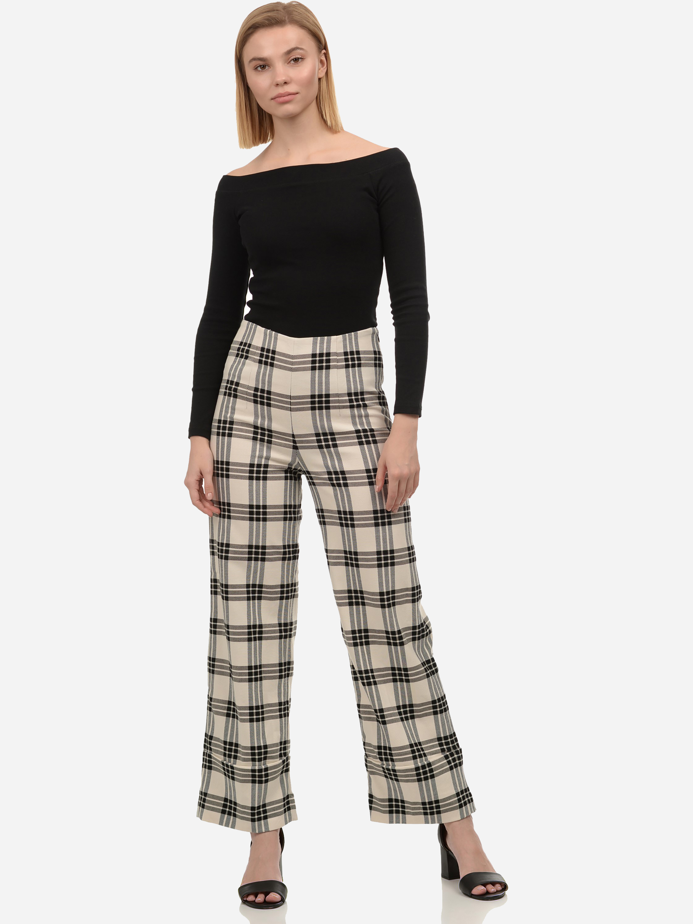 

Брюки H&M 72535492  Черно-белая клетка, Брюки H&M 72535492 32 Черно-белая клетка