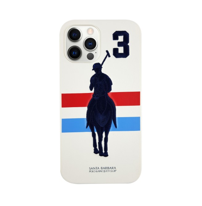 

Кожаный чехол Santa Barbara Polo Garner для iPhone 13 Pro Max white