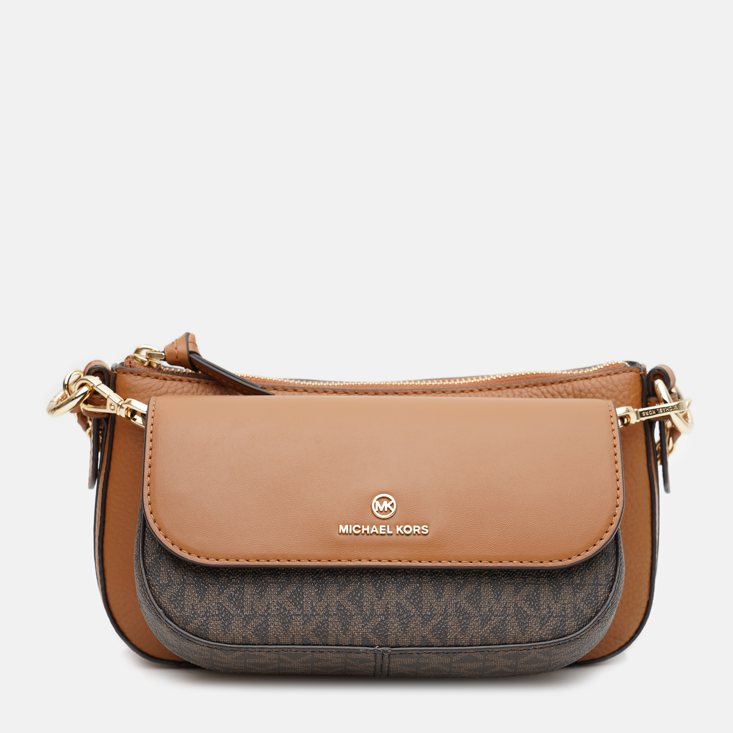 

Сумка кожаная женская Michael Kors Jet Set Charm 32H0GT9C8L-252 Brn/Acorn