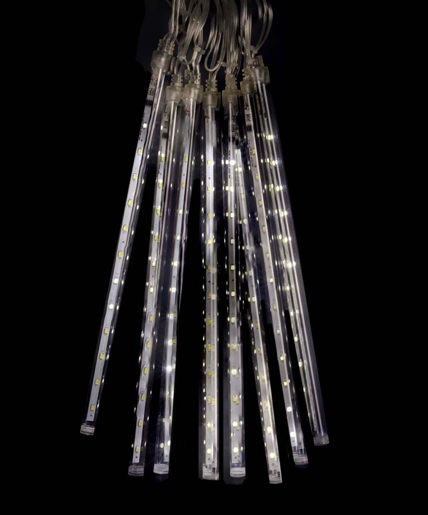 

Гирлянда электрическая LED ШТОРА - ПАЛОЧКИ 8шт.белый 3м*0,5м