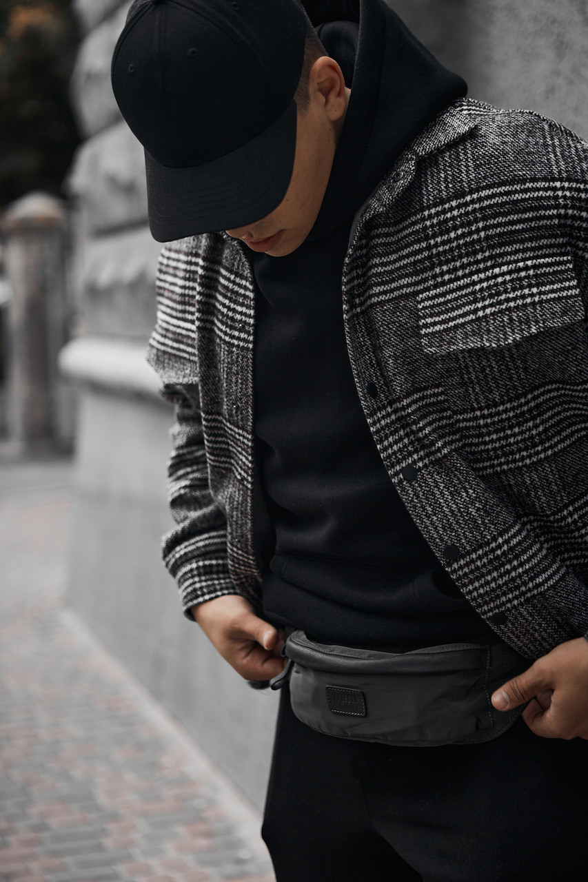 

Серая сумка бананка OCEAN