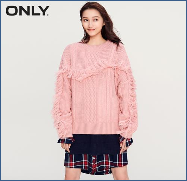 

джемпер Only 119313537C19 XXL рожевий