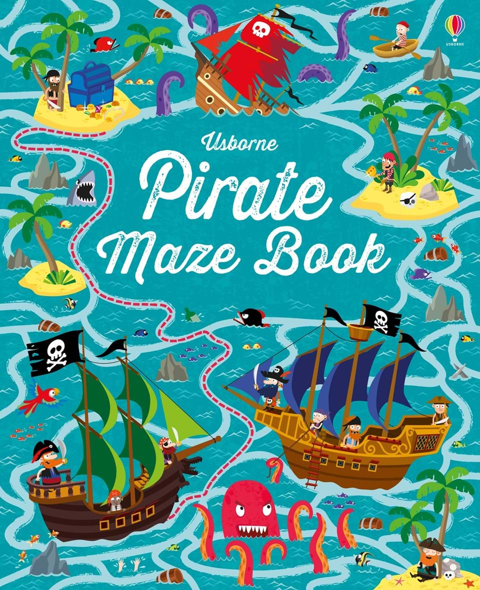 

Книга на английском языке Pirate Maze Book от автора Kirsteen Robson и издательства Usborne Publishing Ltd из Великобритании