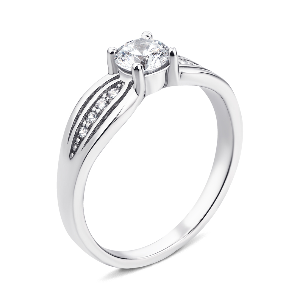 

Серебряное кольцо с фианитами 000134320 15.5 размера