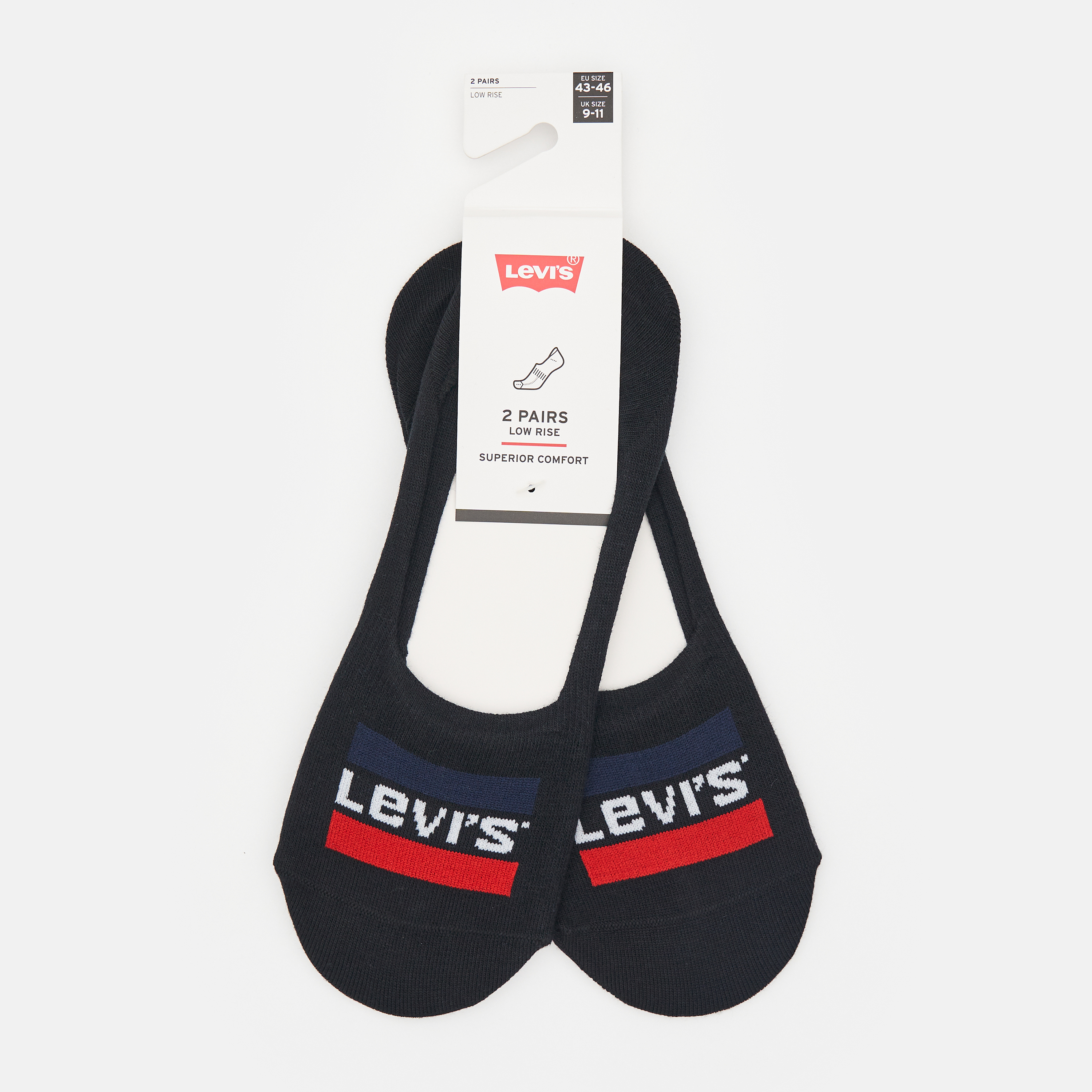 

Набор следов Levi's 903016001-200 39-42 2 пары Черный