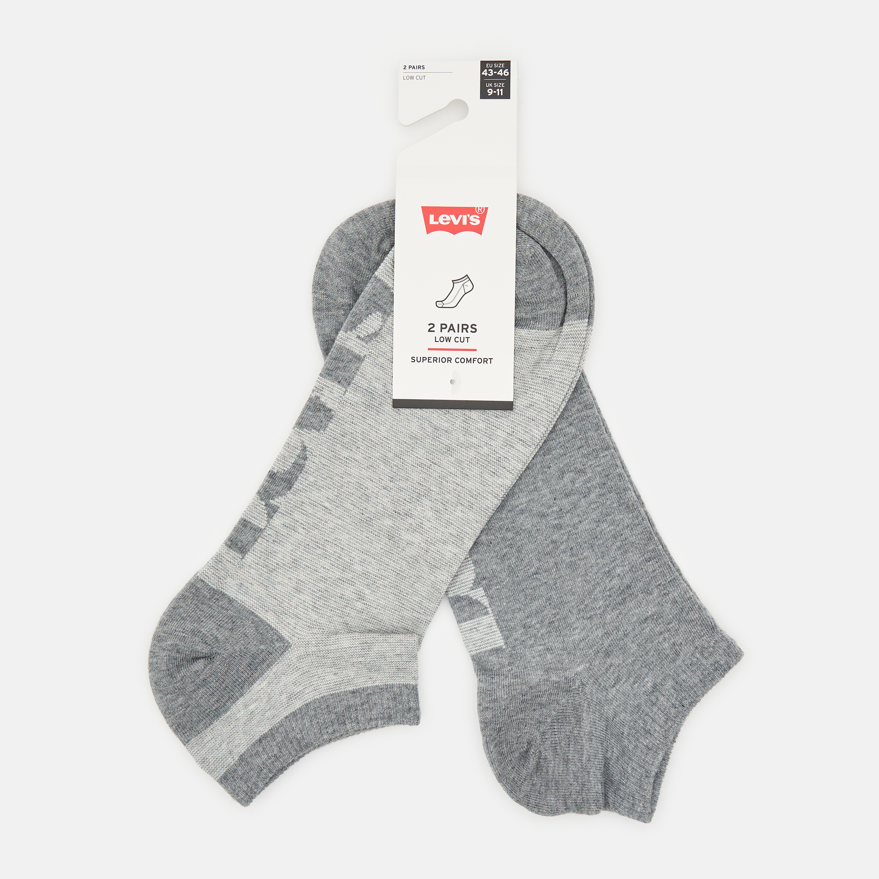 

Набор носков Levi's 701203935-004 39-42 2 пары Mid Grey Melange