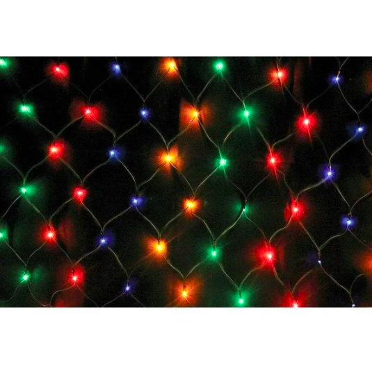 

Новогодняя светодиодная Гирлянда Сетка 200LED 2x2м Garland RD-7163 Микс (М-13854)