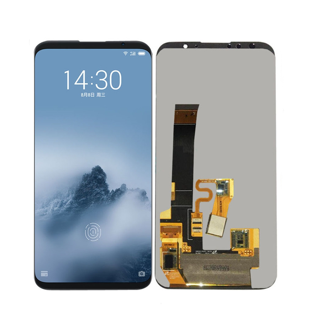 

Дисплей для Meizu 16 черный (OLED экран, тачскрин, стекло в сборе) High Copy
