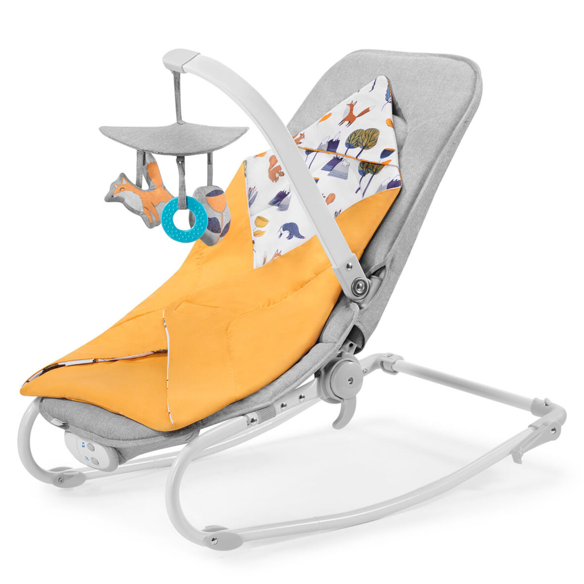 

Шезлонг-качалка Kinderkraft Felio 2020 Forest Yellow