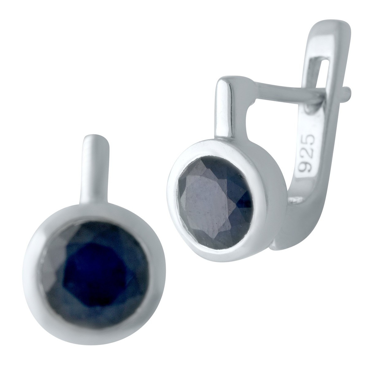 

Серебряные серьги jill с натуральным сапфиром 2.342ct