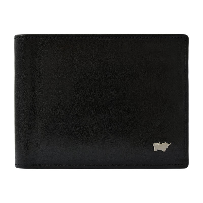 

Портмоне мужское Braun Bueffel BASIC GAUCHO с карманом для монет 5 к. чёрное 11.5х9 см (33111-004-010)
