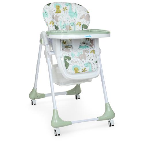 

Стульчик для кормления Bambi (M 3233 Dino Pine Green)