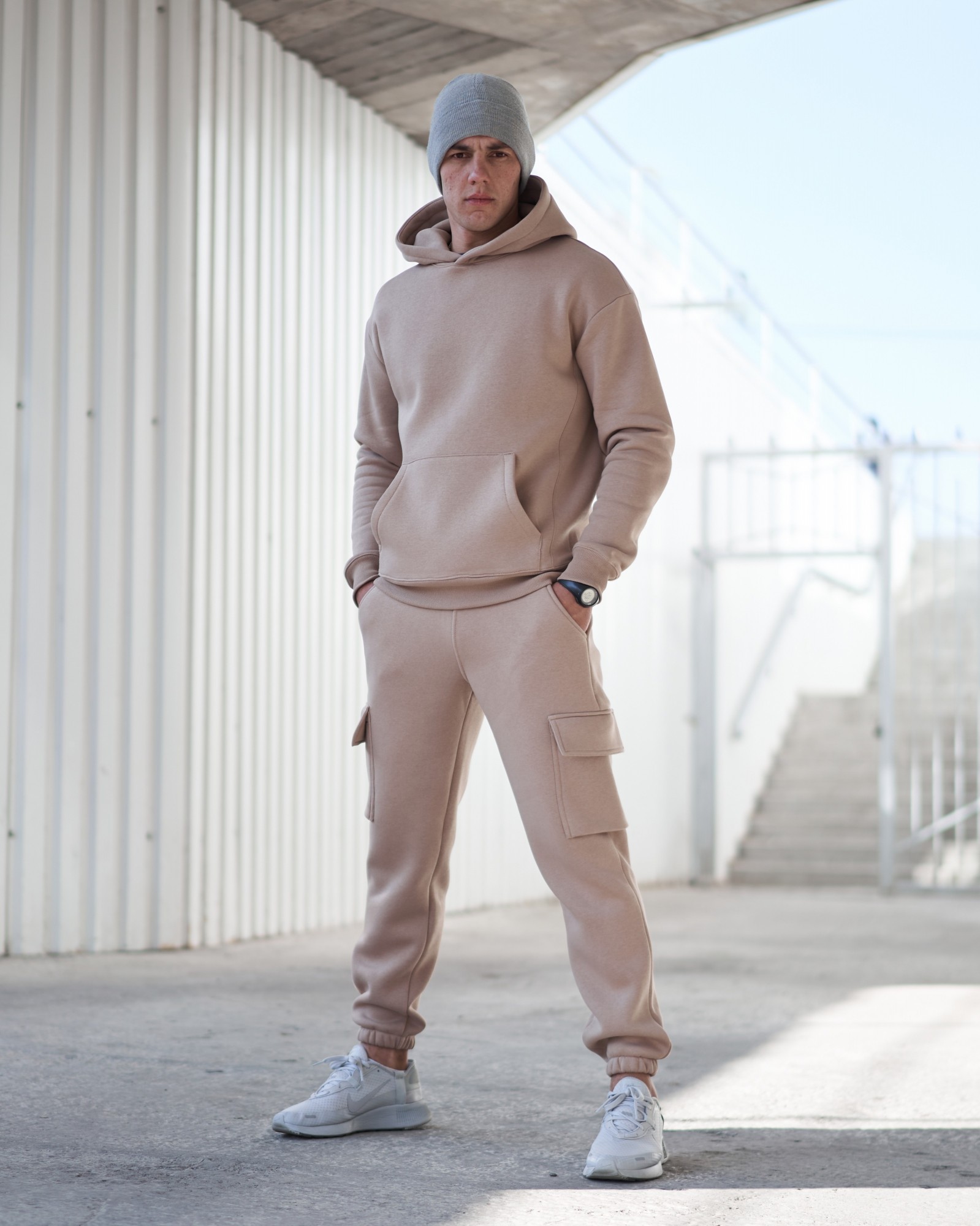

Спортивный костюм зимний GR8 active wear модель 308w3-темно-бежевый размер 3XL