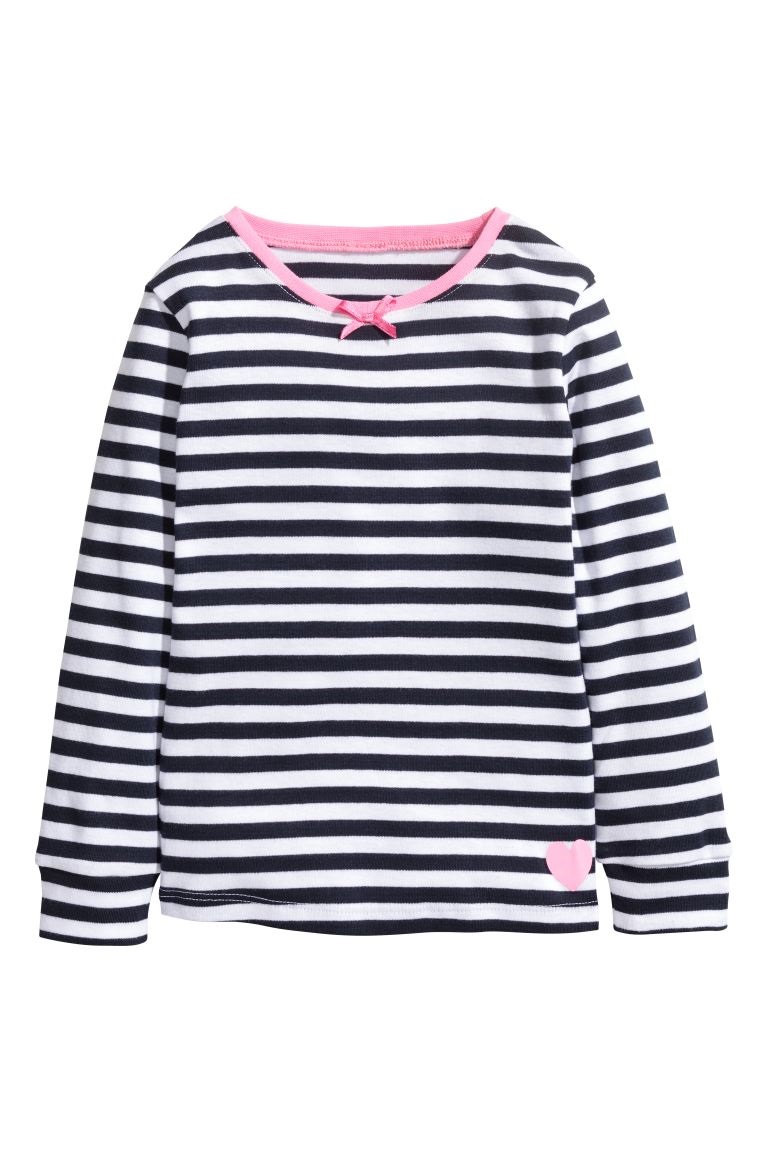 

Лонгслив для сна H&M 134 140см белый полоска 5602586
