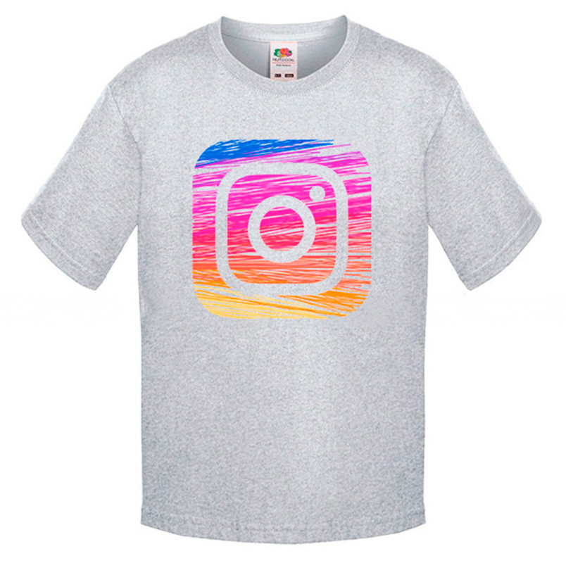 

Футболка Fruit of the Loom instagram Серый 140 см SIN4TM140