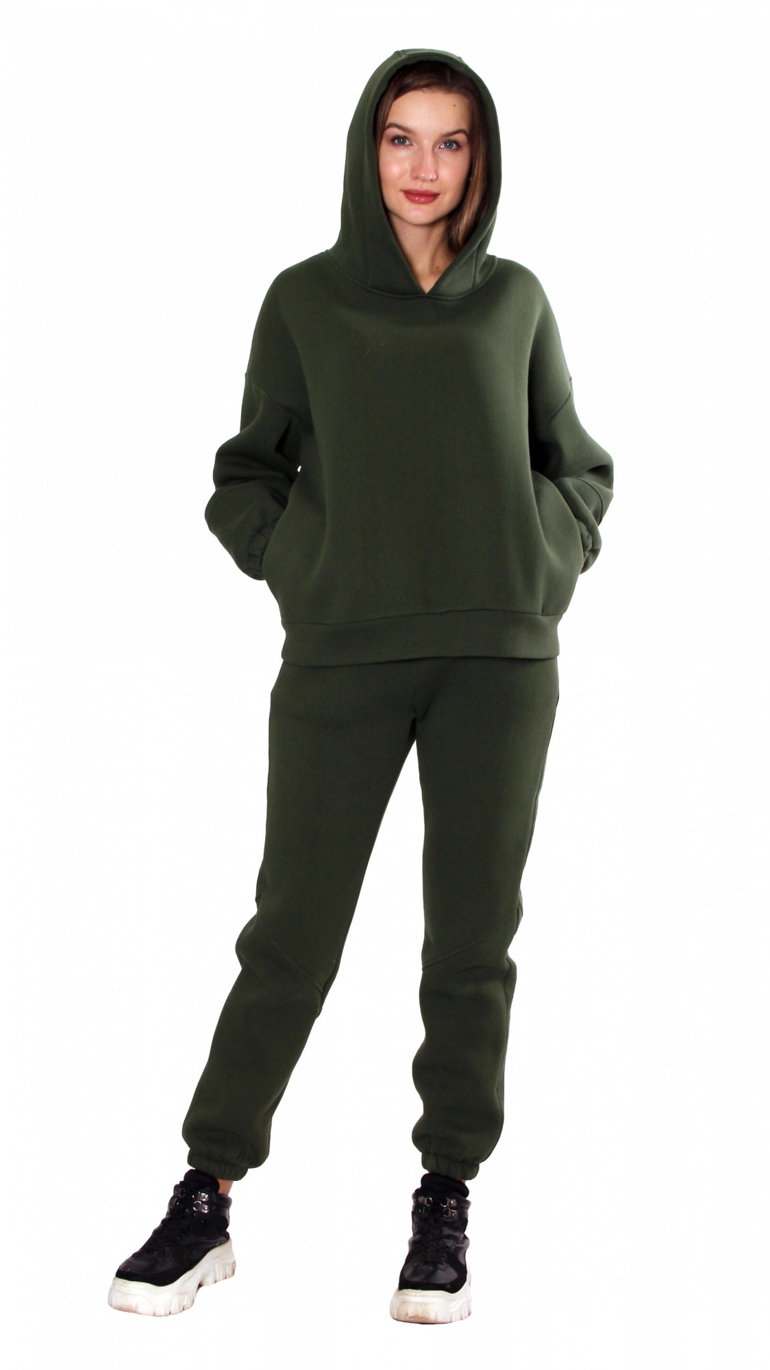 

Костюм Kamelia П 949 - (худи + джоггеры) Хаки, Костюм Kamelia П 949 48-50 (худи + джоггеры) Хаки