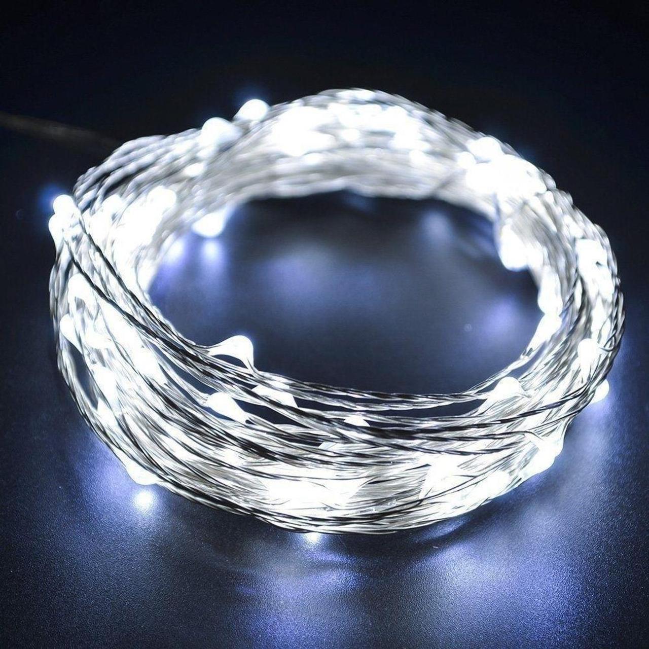 

Светодиодная гирлянда на батарейках Xmas 50 Led 5M USB холодный белый