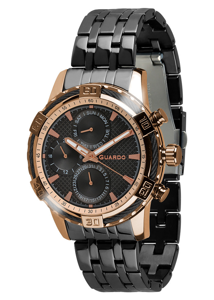 

Часы мужские Guardo B01352-(1)-4 черные