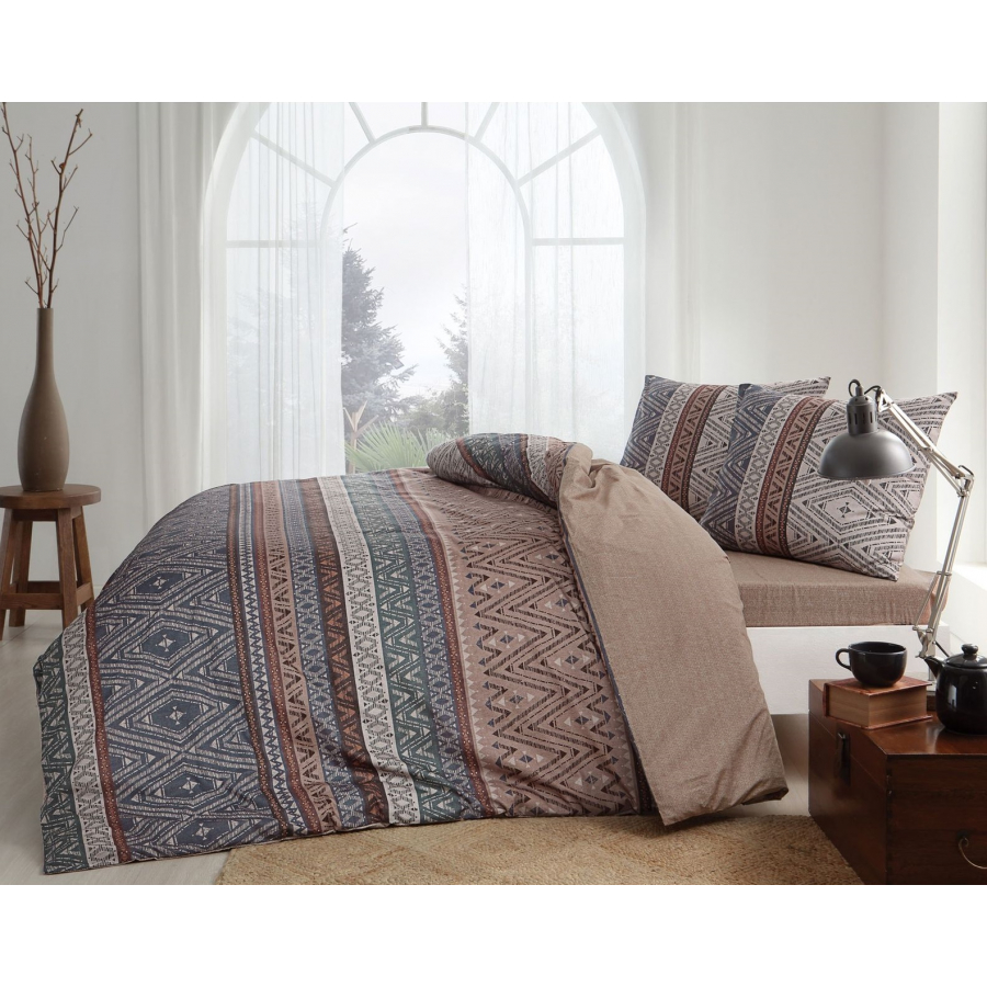 

Постельное белье Tac ранфорс - Arturo tabacco v01 табачный евро (svt-2000022297127)