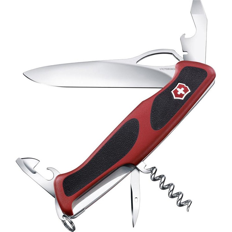 

Ніж Victorinox Rangergrip 61 (130мм, 11 функцій), червоний (0.9553.МС)