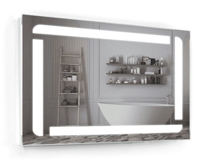 

Зеркало c LED подсветкой Smart Mirror сенсорное Bolzano SK 140х100 см Прямоугольное