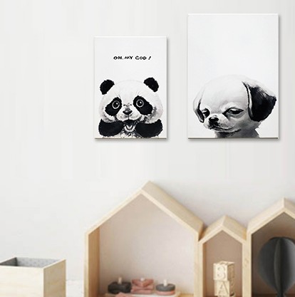 

2 постера "Панда Oh My God", "Собака" Frames Posters Decor