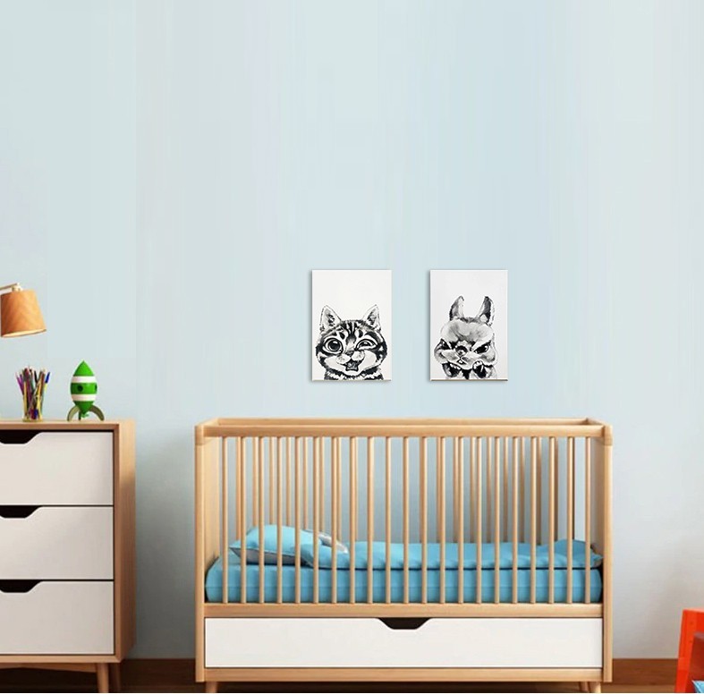 

2 постера "Кот", "Кролик" Frames Posters Decor