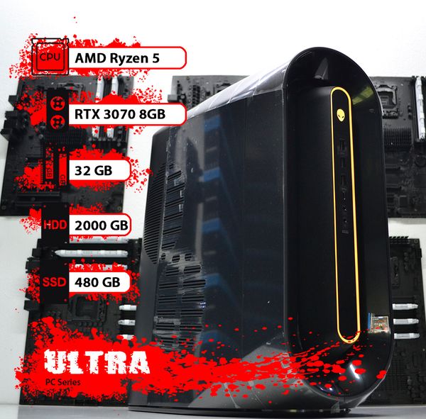 

Компьютер DELL Alienware Aurora R10 #02 Ryzen 5 5600x/32 GB/HDD 1 TB/SSD M.2 NVMe 500GB/GeForce RTX 3070 8GB