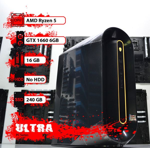 

Компьютер DELL Alienware Aurora R10 #09 Ryzen 5 5600x/16 GB/SSD 240 GB/GeForce GTX 1660 6GB