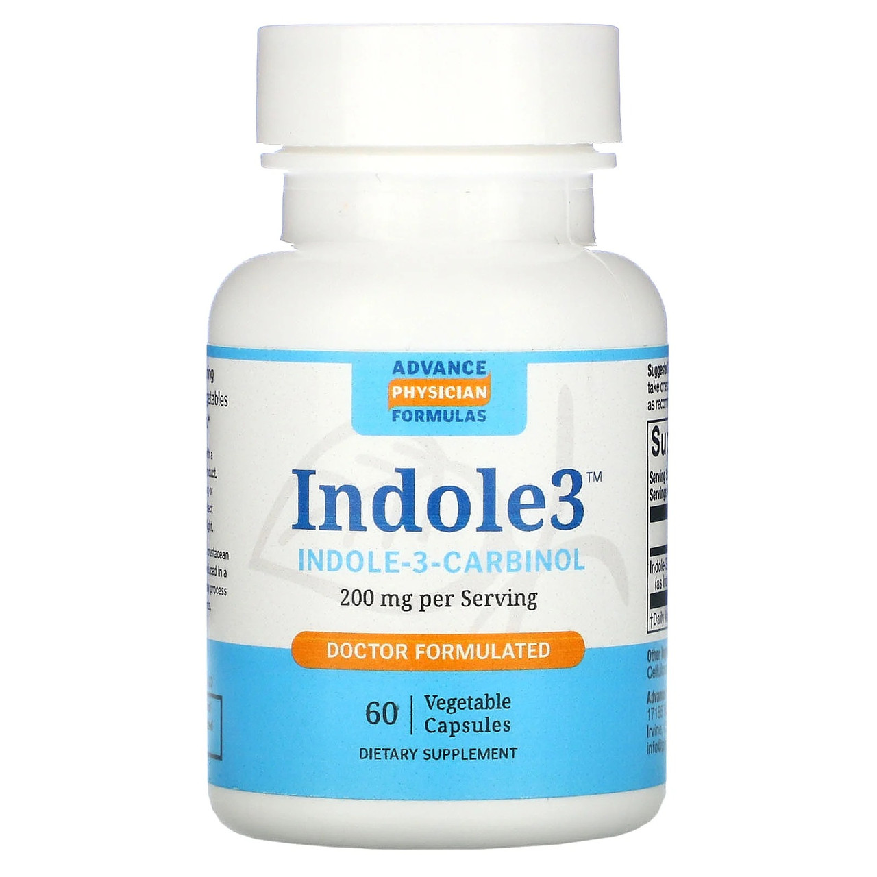 

Индол-3-карбинол Advance Physician Formulas Indole-3-Carbinol 200 мг для женского здоровья 60 вегетарианских капсул