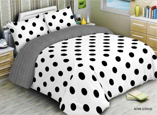 

Постельное белье GOLD евро размер горох