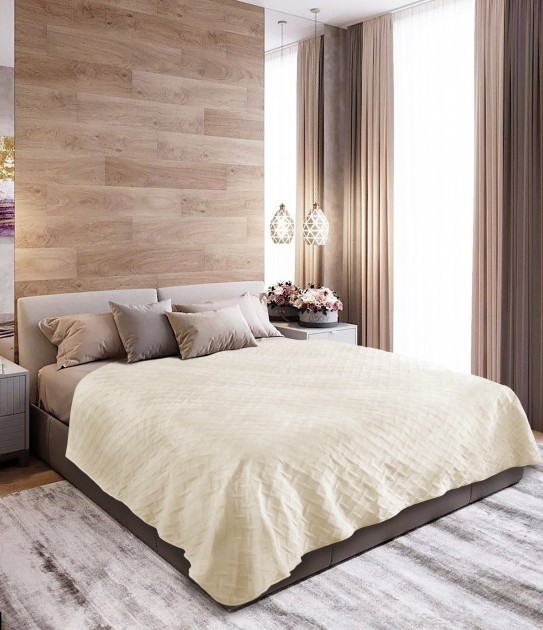 

Покрывало ТЕП Velure 220х240 см молочный