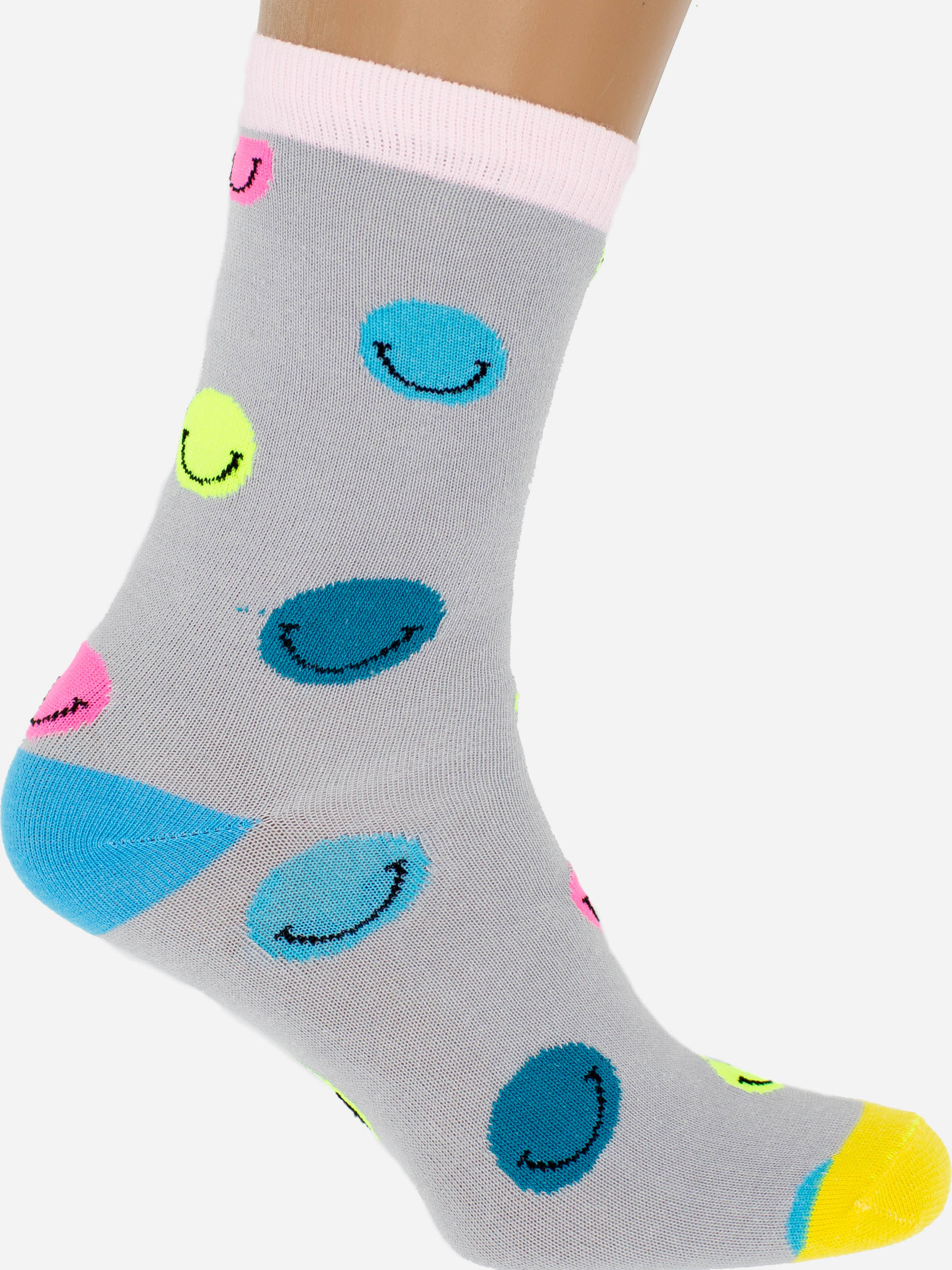 

Носки Cool Socks Веселые смайлы 222 36-39 Серые