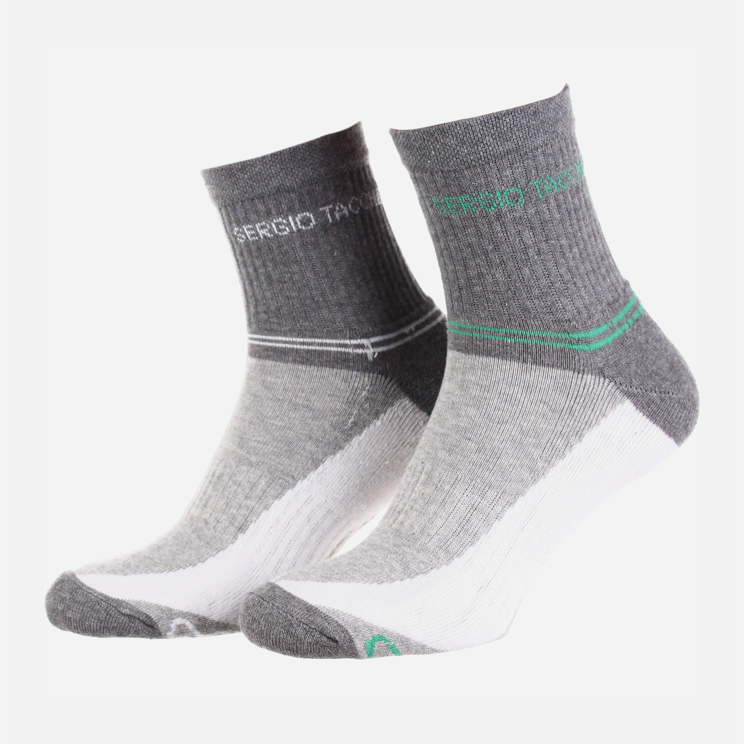 

Набор носков Sergio Tacchini 13150661-2 - 2 пары Серый/Белый/Зеленый, Набор носков Sergio Tacchini 13150661-2 36-40 2 пары Серый/Белый/Зеленый