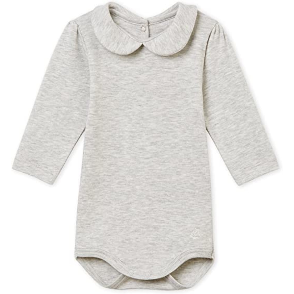 

Боді довгий рукав Petit Bateau 67 см 6 м. Сіро-кремовий