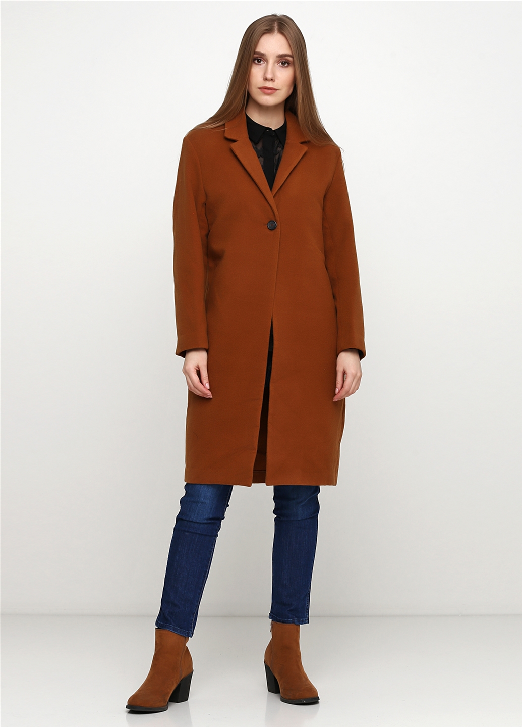 

Пальто H&M 42275742 32 Коричневое