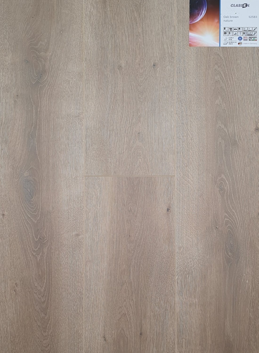 

Ламинат Classen "Galaxy 4V" 52583 Дуб Натуральный Коричневый 32/8 (0,249кв.м/шт) (8шт/уп)