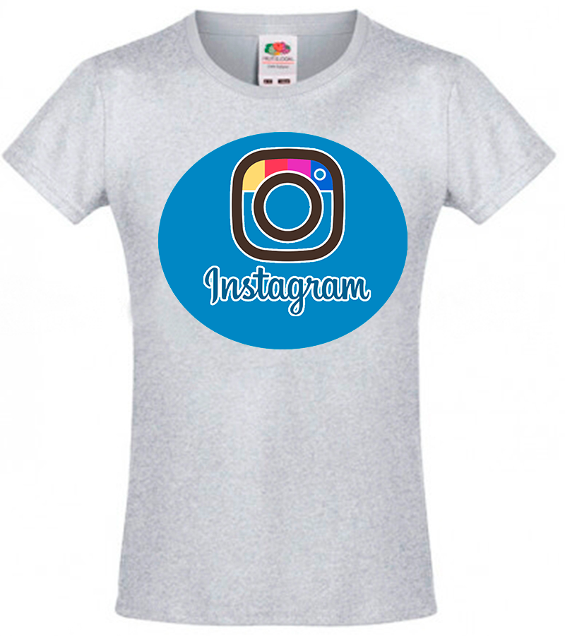 

Футболка Fruit of the Loom instagram Серый 140 см SIN1TD140