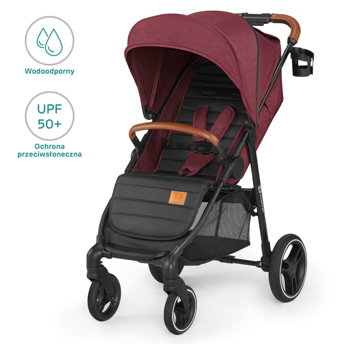 

Прогулочная коляска Kinderkraft GRANDE LX Burgundy