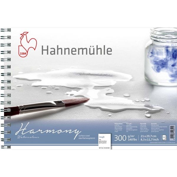 

Альбом для акварели на спирали Hahnemuhle Harmony 12л 300г А4 rough