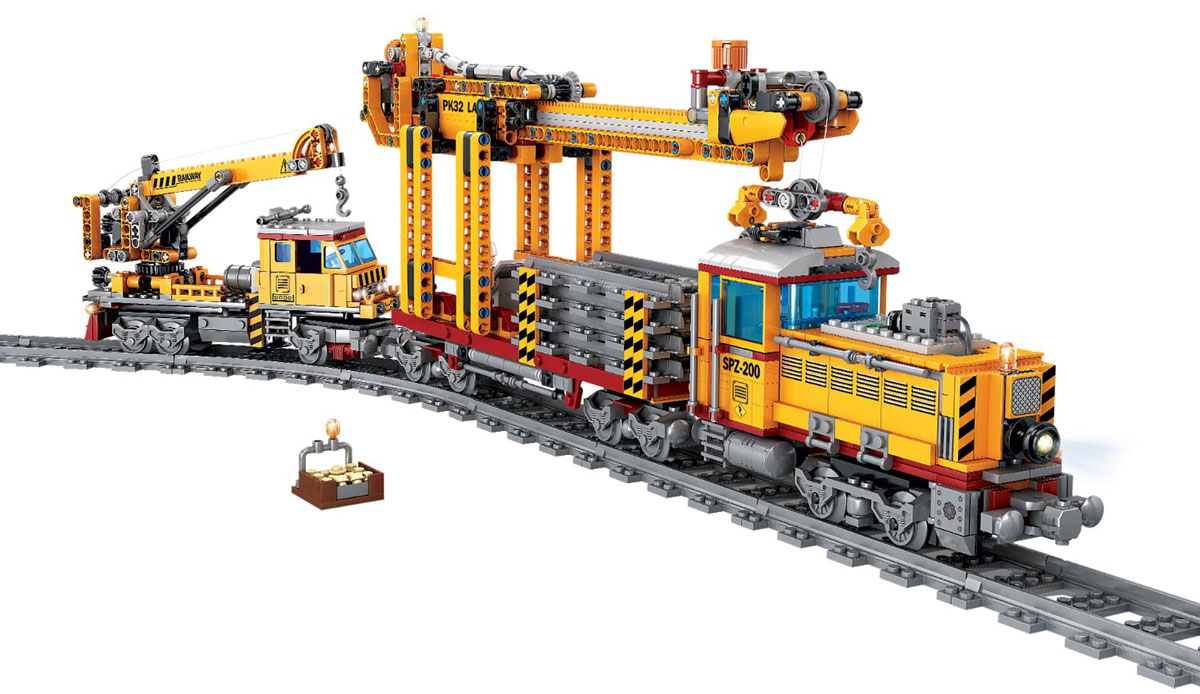 

Конструктор ZIPP Toys Зипп Тойс Поезд DPK32 с рельсами желто-черный (532.01.00)