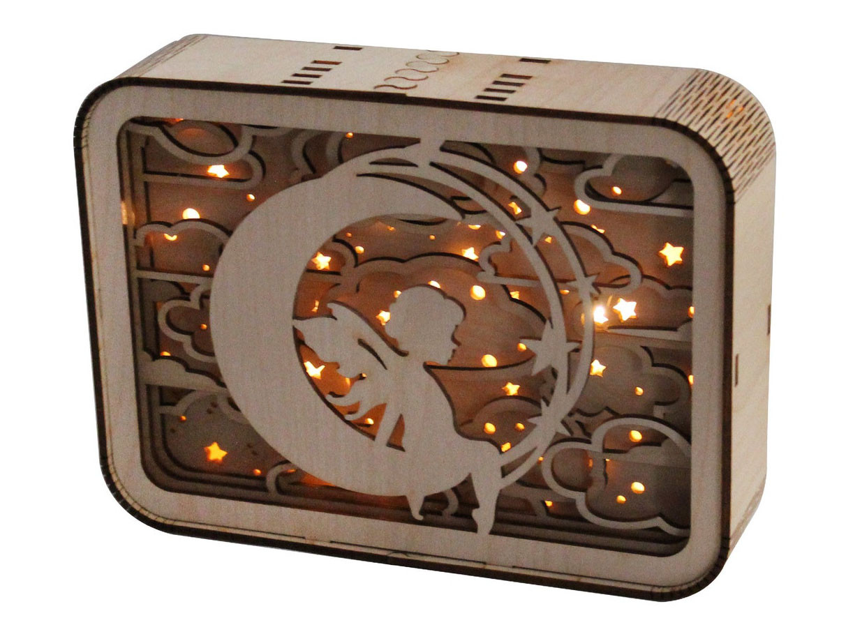 

Led ночник на батарейках Lucky Wood Ангел на Луне (2677)