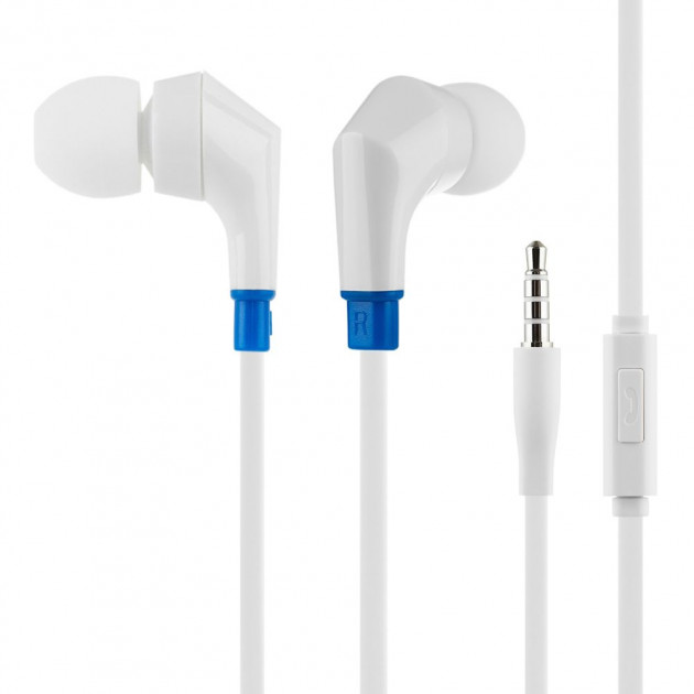 

Проводные Наушники с микрофоном TOTO TNJ-06 mic Вакуумные White/Blue